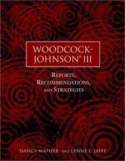 Cover of: Woodcock-Johnson III by Nancy Mather, Lynne E. Jaffe