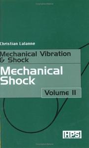 Cover of: Mechanical Vibrations and Shocks (Mechanical Vibration & Shock)