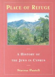Cover of: Place Of Refuge: A History Of The Jews In Cyprus