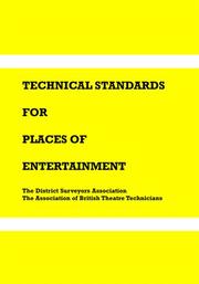 Cover of: Technical Standards for Places of Entertainment