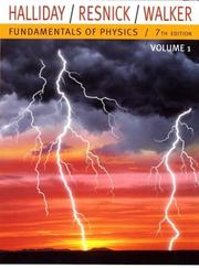 Cover of: Fundamentals of Physics,Vol 1 (Chapters 1 - 20) by Jearl Walker