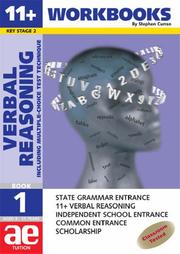 Cover of: 11+ Verbal Reasoning (Verbal Reasoning Workbooks for Children)