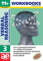 Cover of: 11+ Verbal Reasoning (11+ Non-verbal Reasoning Workbooks for Children) by Stephen C. Curran
