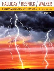 Cover of: Fundamentals of Physics, Part 5 (Chapters 38-44)