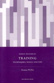 Cover of: Training: Techniques, Tools and Tips (Spiro Business Guides)