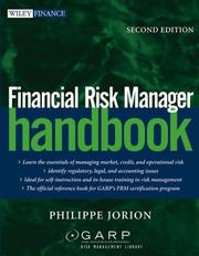 Cover of: Financial Risk Manager Handbook
