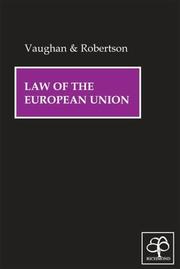 Cover of: Law of the European Union