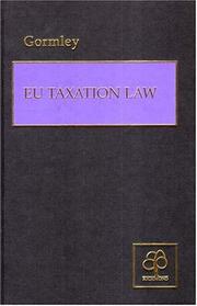 Cover of: Eu Taxation Law
