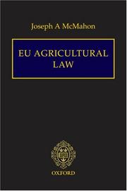 Cover of: EU Agricultural Law