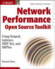 Cover of: Network Performance Toolkit: Using Open Source Testing Tools
