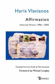 Cover of: Affirmation by Haris Vlavianos, Haris Vlavianos