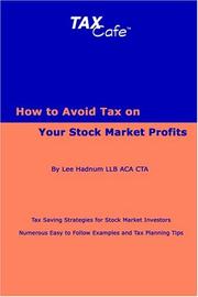 Cover of: How to Avoid Tax on Your Stock Market Pr