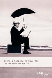 Cover of: Using a Company to Save Tax