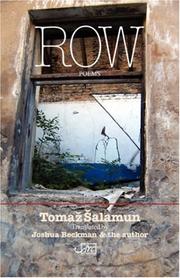 Cover of: Row (Arc Translation S.) by Tomaz Salamun