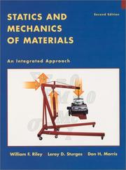 Cover of: Statics and Mechanics of Materials by William F. Riley, Leroy D. Sturges, Don H. Morris