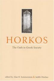 Cover of: Horkos by Alan Sommerstein, Fletcher, Alan H. Sommerstein, Judith Fletcher