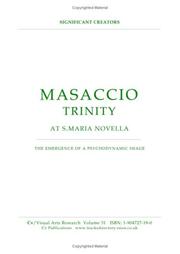 Cover of: Masaccio - Trinity (CV/Visual Arts Research)