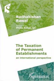 Cover of: The Taxation of Permanent Establishments: An International Perspective