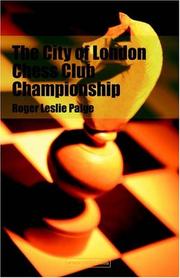 Cover of: The City of London Chess Club Championship