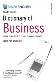 Cover of: Easier English Dictionary of Business (Easier English)
