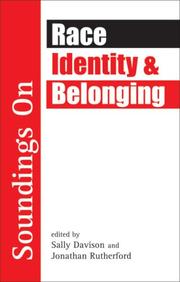 Cover of: Soundings on Race, Identity and Belonging