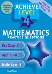 Cover of: Maths Level 4 Practice Questions (Achieve)