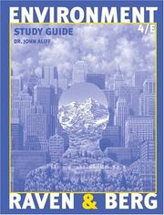 Cover of: Study Guide to accompany Environment, 4th Edition by Peter H. Raven, Linda R. Berg, John Aliff
