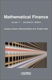 Cover of: Mathematical Finance: Stochastic Models