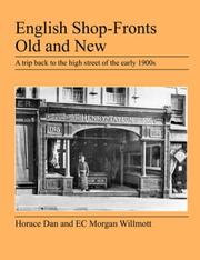 Cover of: English Shop-Fronts Old and New | Horace Dan