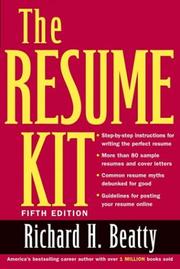 Cover of: The Resume Kit by Richard H. Beatty