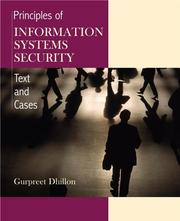 Cover of: Principles of Information Systems Security: Texts and Cases