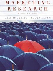 Cover of: Marketing research by Carl D. McDaniel
