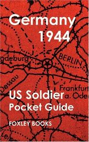 Cover of: Pocket Guide to Germany 1944