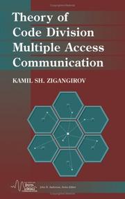 Cover of: Theory of code division multiple access communication by K. Sh Zigangirov