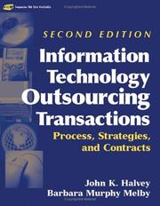 Cover of: Information Technology Outsourcing Transactions: Process, Strategies, and Contracts