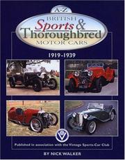 Cover of: A-Z British Sports & Thoroughbred Motor Cars: 1919-1939
