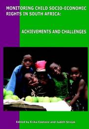 Cover of: Monitoring Child Socio-Economic Rights in South Africa: Achievements and Challenges
