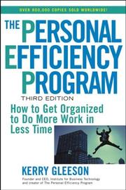 Cover of: The Personal Efficiency Program by Kerry Gleeson