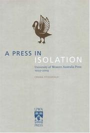 Cover of: A Press in Isolation by Criena Fitzgerald