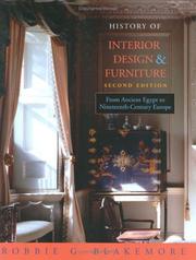 History of interior design and furniture by Robbie G. Blakemore