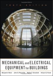 Cover of: Mechanical and Electrical Equipment for Buildings