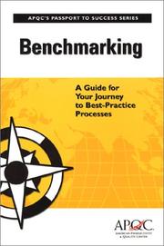 Cover of: Benchmarking: A Guide for Your Journey to Best-Practice Processes (Passport to Success Series)