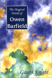 Cover of: The Magical World of Owen Barfield by Gareth Knight, Gareth Knight