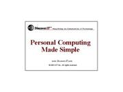 Cover of: Personal Computing Made Simple