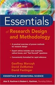 Cover of: Essentials of Research Design and Methodology (Essentials of Behavioral Science)