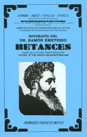 Cover of: Biografia Del Dr. Ramon Emeterio Betances