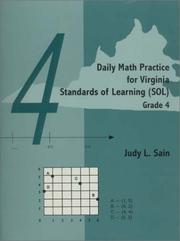 Daily Math Practice for Virginia Standards of Learning (SOL) - by Judy L. Sain