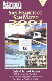 Cover of: San Francisco & San Mateo County 2001 (McCormack's Guides San Francisco/San Mateo/Marin/Sonoma)