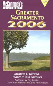 Cover of: Sacramento & Central Valley 2006 (Mccormack's Guides. Sacramento & Central Valley)