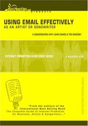 Cover of: Using Email Effectively as an Artist or Songwriter